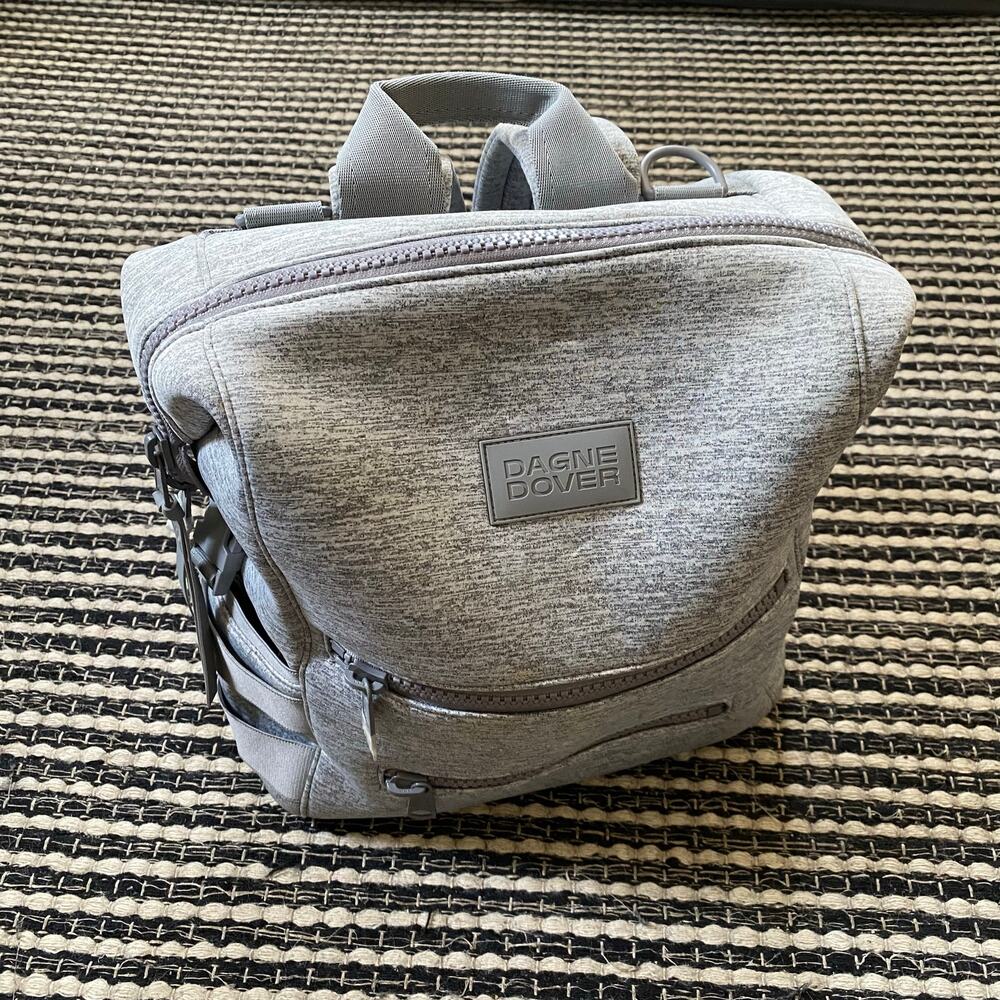 🌿Dagne Dover Indi Large Neoprene Gray Diaper Bag Backpack